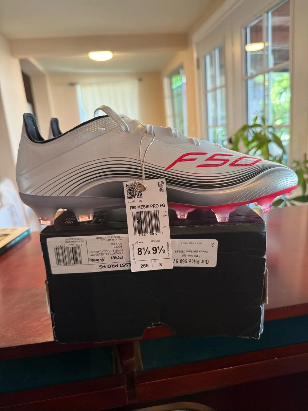 New Mens 8.5 Adidas Messi F50 Pro Fg Soccer Cleats Futbol Rare Shoes JP7461